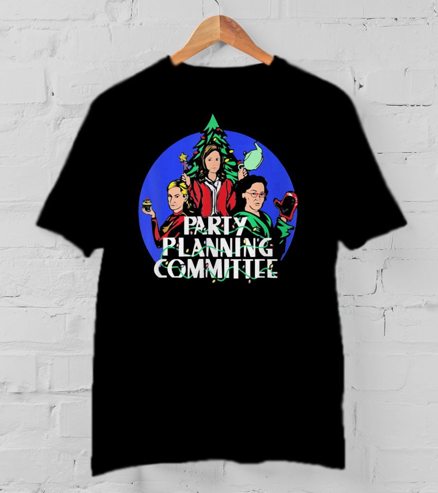 Party Planning Committee Merry Christmas Costume Characters T-Shirt