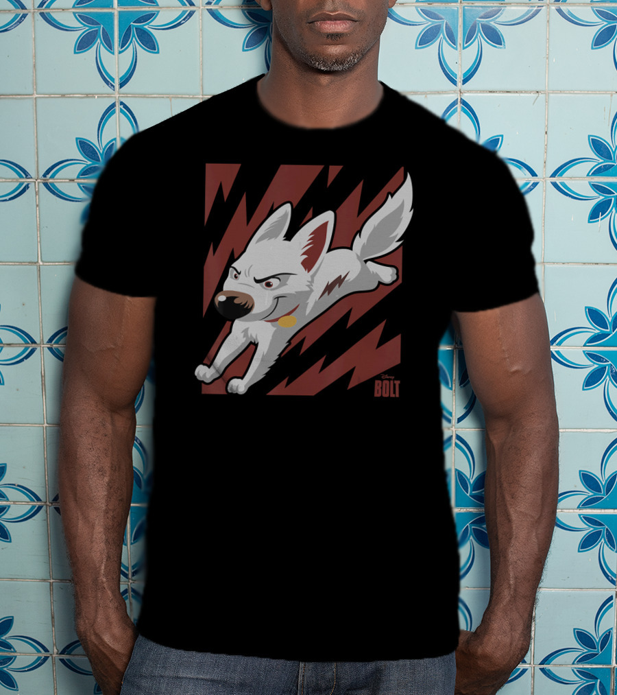 Disney Bolt The Super Dog Lightning Action Adventure T-Shirt