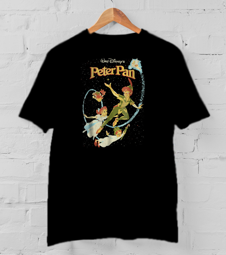 Walt Disney's Peter Pan With Tinker Bell And Darling Family Flight T-Shirt