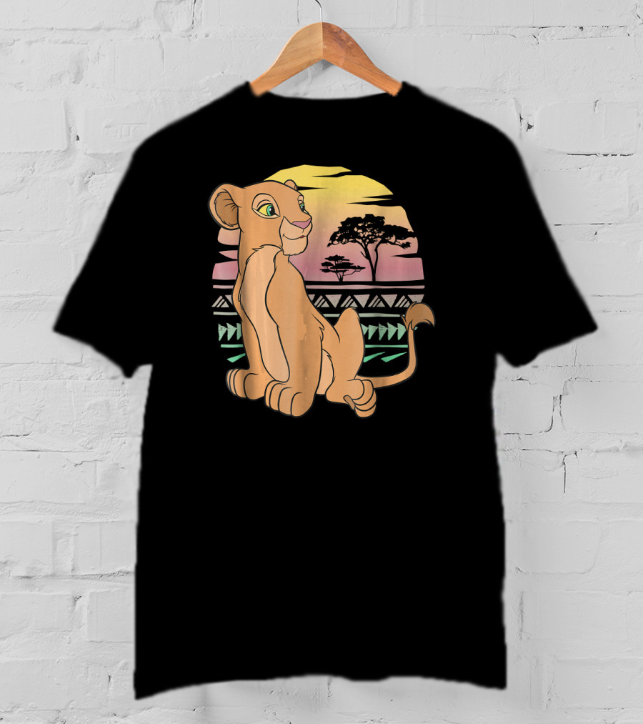 Disney The Lion King Nala 90s Sunset Scene T-Shirt