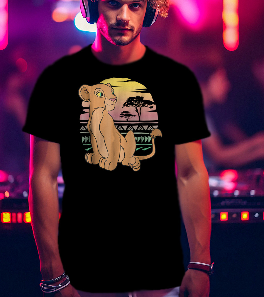 Disney The Lion King Nala 90s Sunset Scene T-Shirt