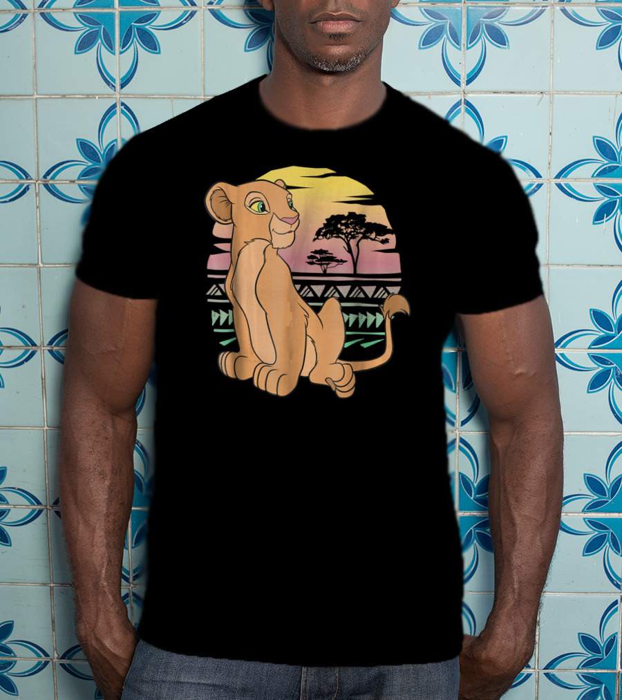 Disney The Lion King Nala 90s Sunset Scene T-Shirt