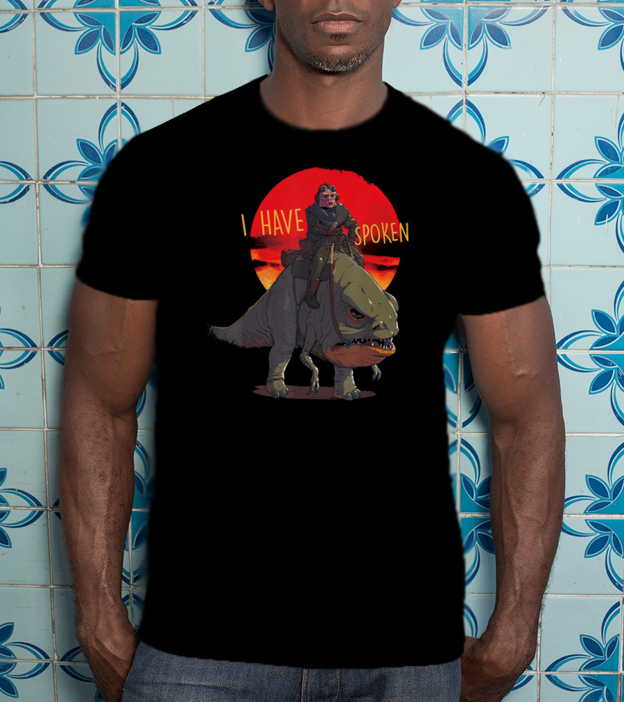 Star Wars The Mandalorian I Have Spoken Kuiil Riding Blurrg T-Shirt