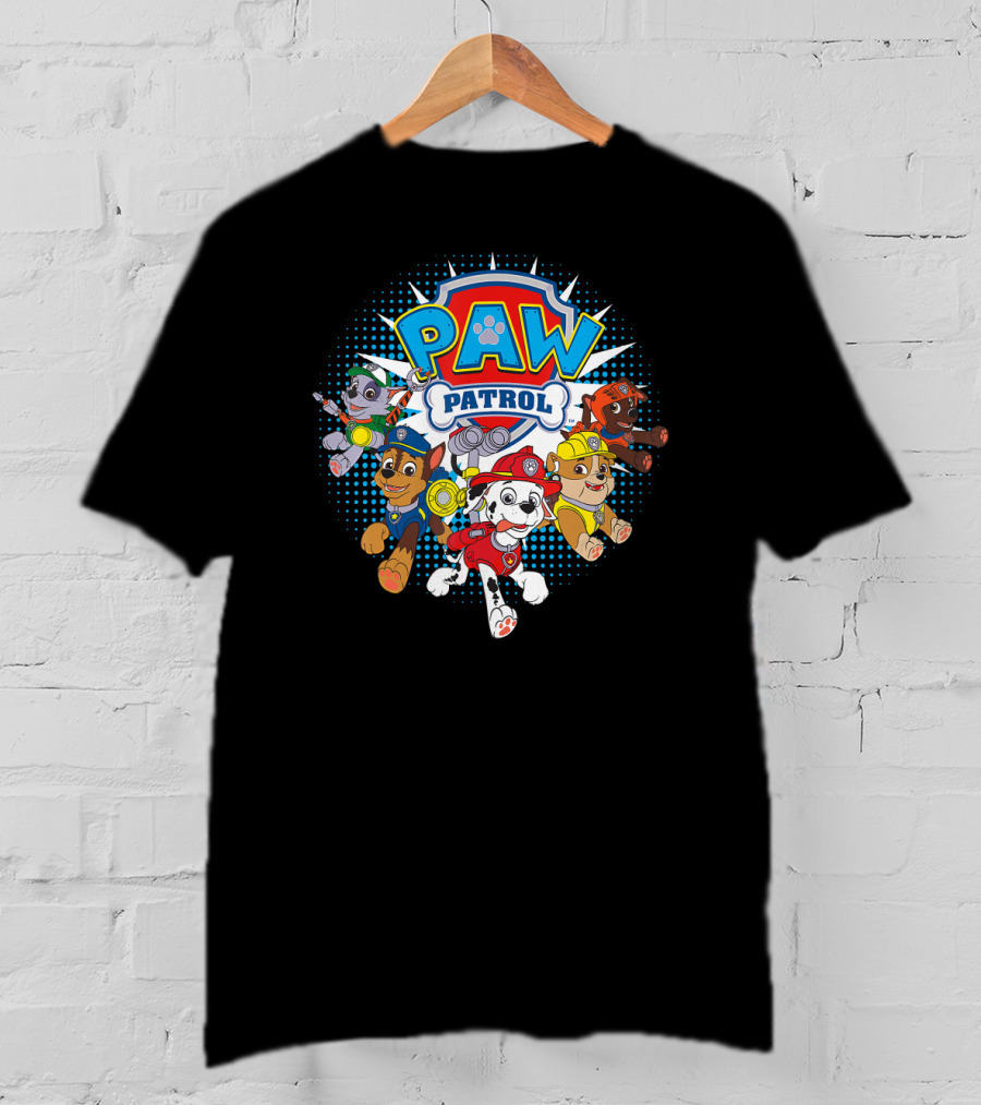 PAW Patrol Nickelodeon Characters Team Together T-Shirt