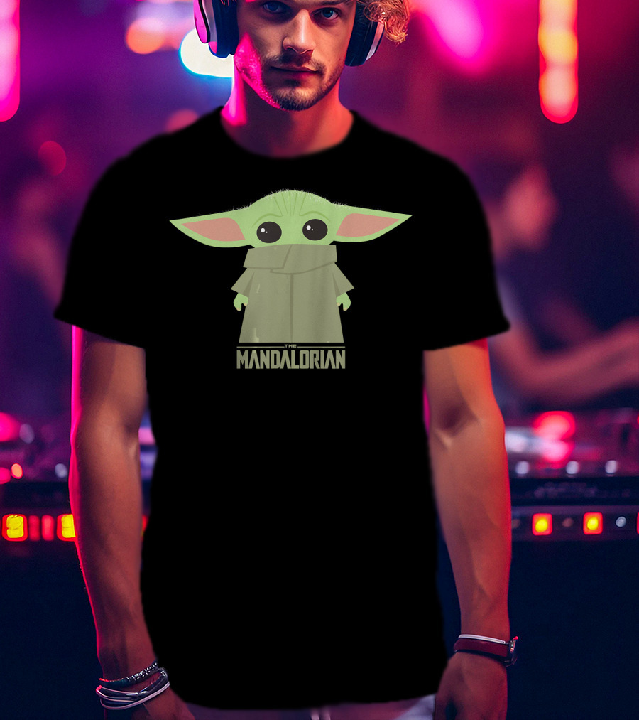 Star Wars The Mandalorian The Child Grogu Hidden Face Iconic Character T-Shirt