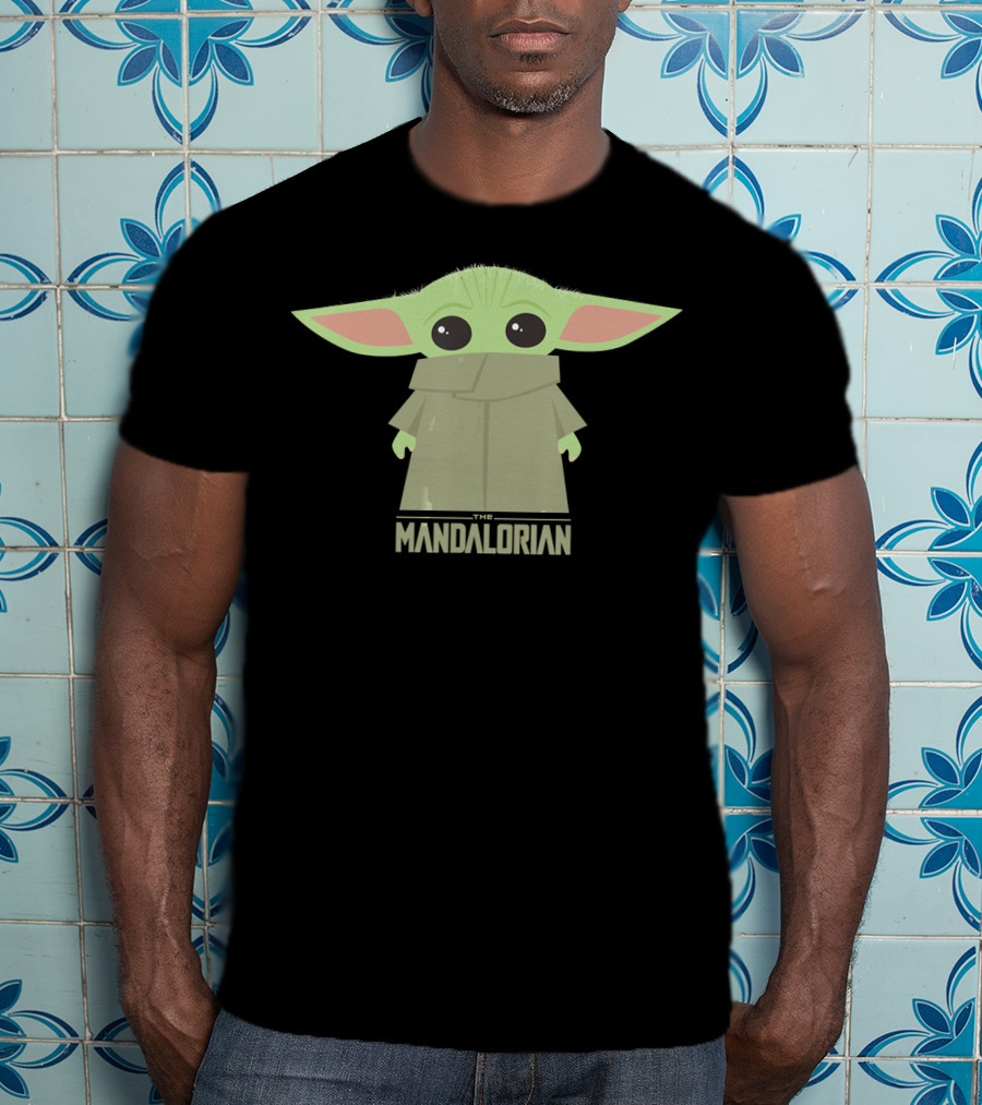 Star Wars The Mandalorian The Child Grogu Hidden Face Iconic Character T-Shirt