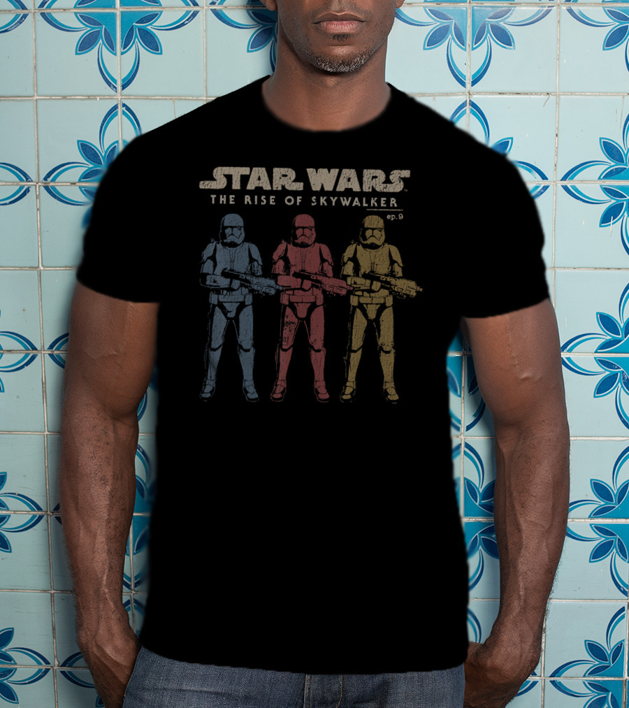 Star Wars The Rise Of Skywalker Ep. 9 Tri Color Troopers T-Shirt