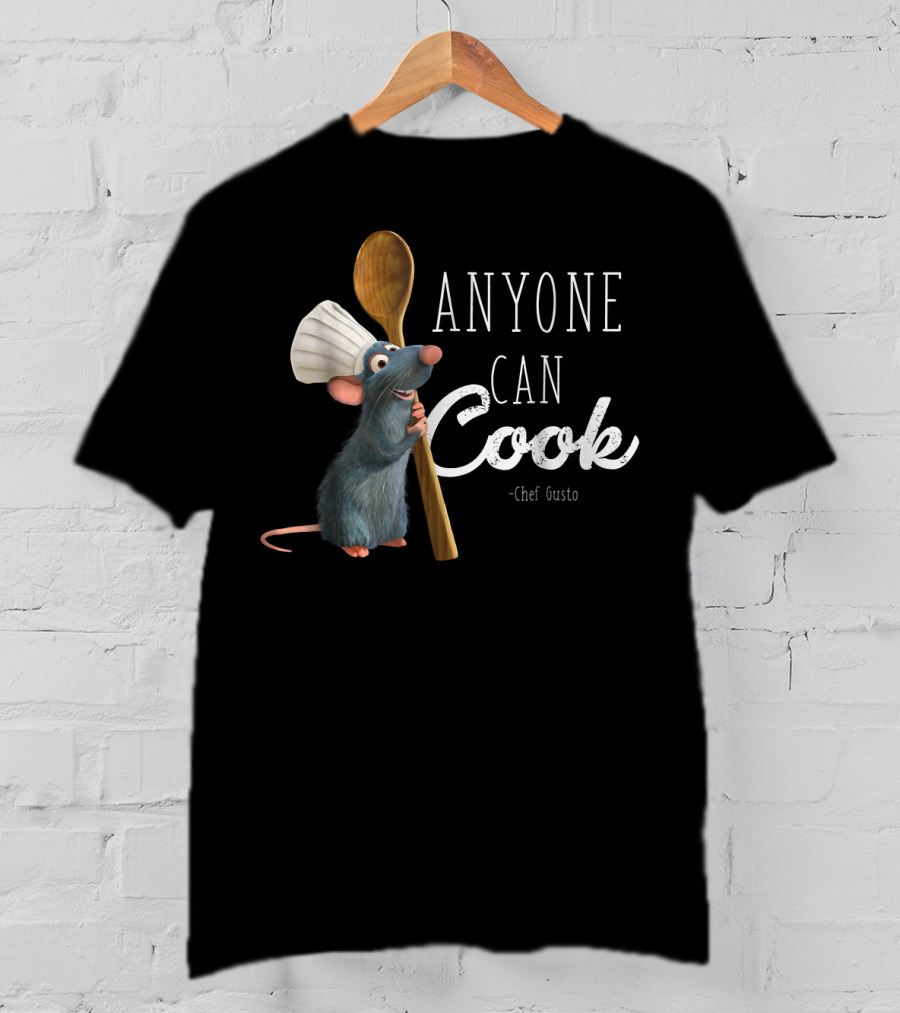 Pixar Ratatouille Remy Anyone Can Cook Chef Gusto T-Shirt