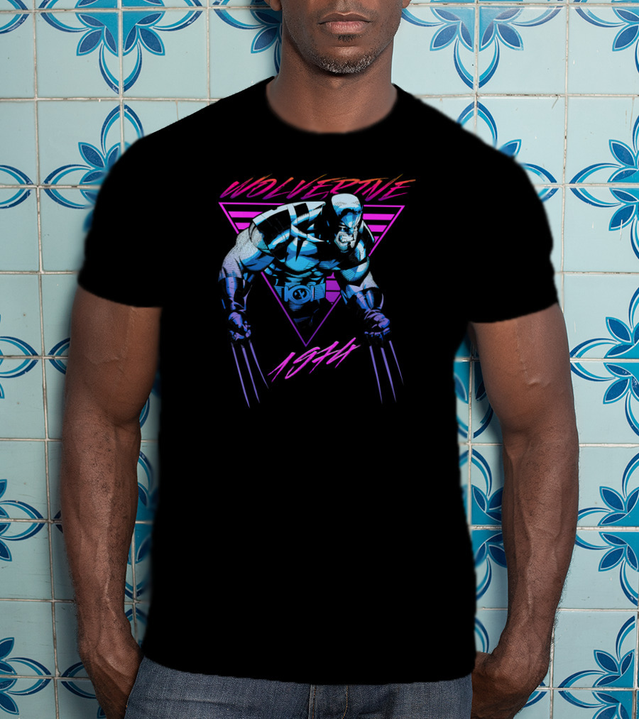 X Men Wolverine Neon Logan 1984 Marvel T-Shirt