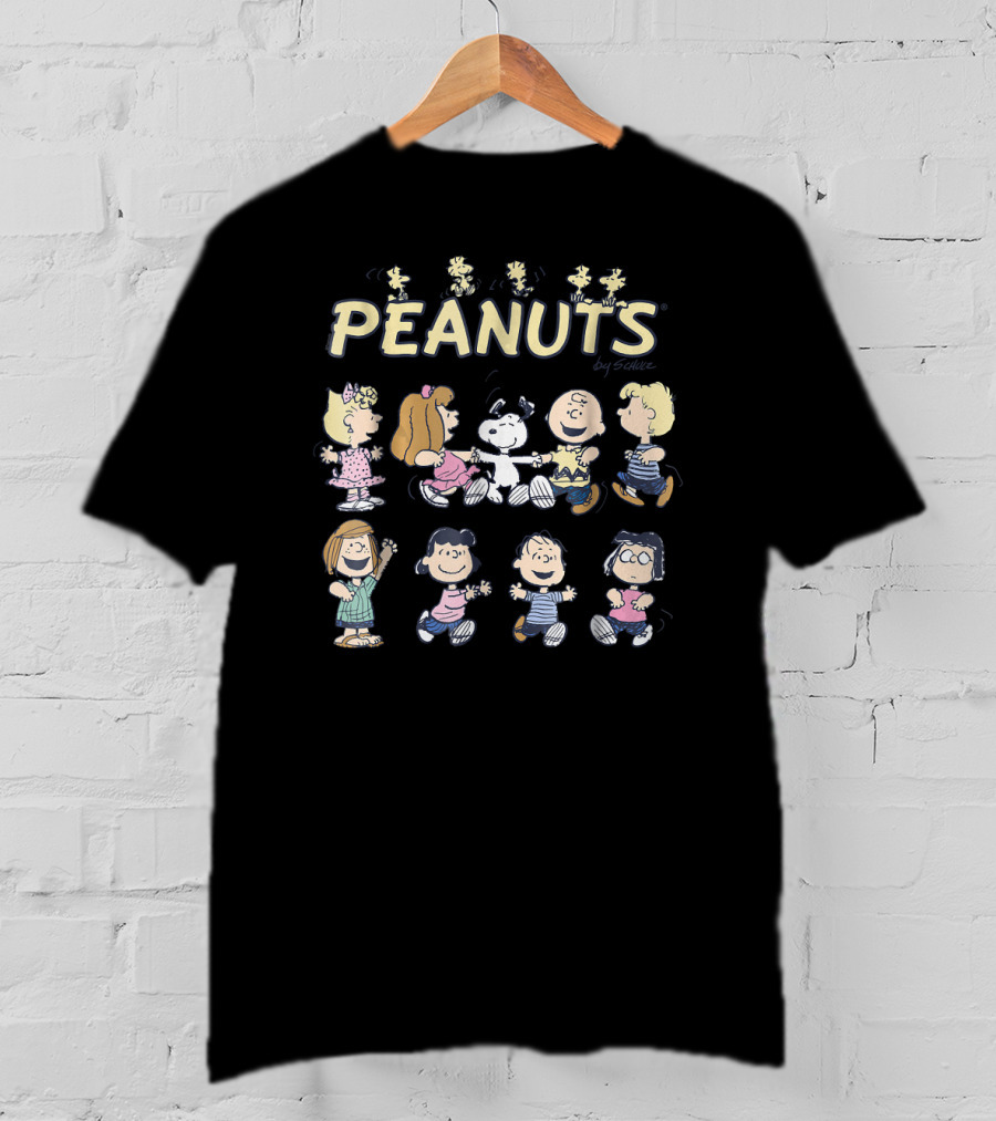 PEANUTS Dancing With Snoopy And Friends By Schulz T-Shirt