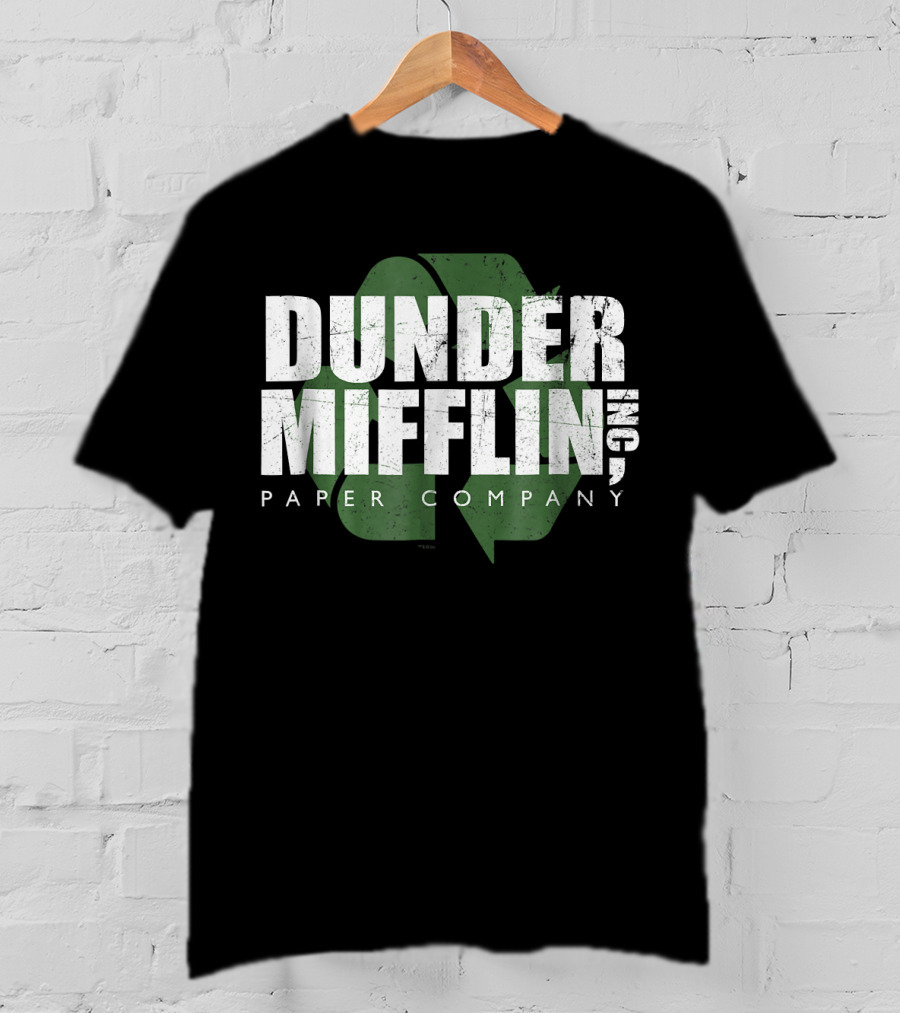 Dunder Mifflin Paper Company Recycle Logo Comfortable T-Shirt