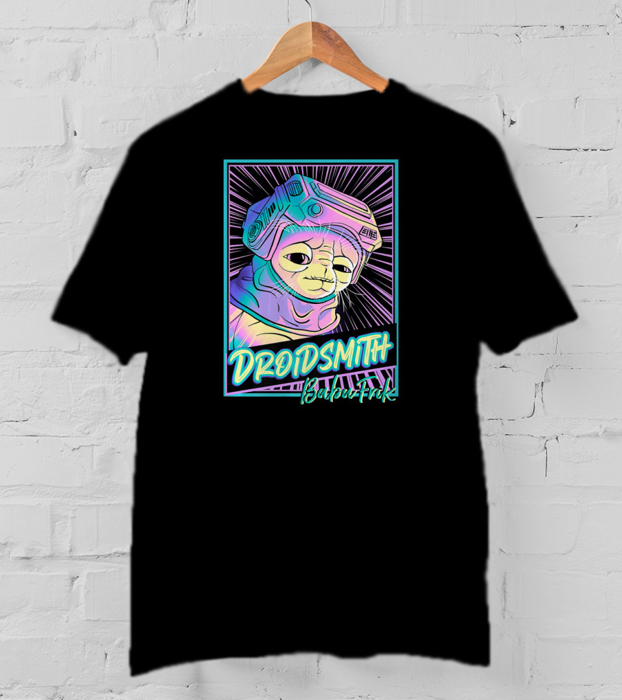 Star Wars The Rise Of Skywalker Droidsith Babu Frik Neon T-Shirt