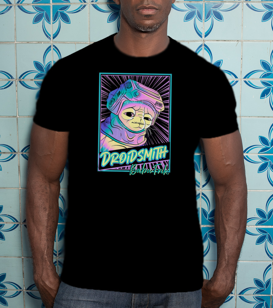 Star Wars The Rise Of Skywalker Droidsith Babu Frik Neon T-Shirt