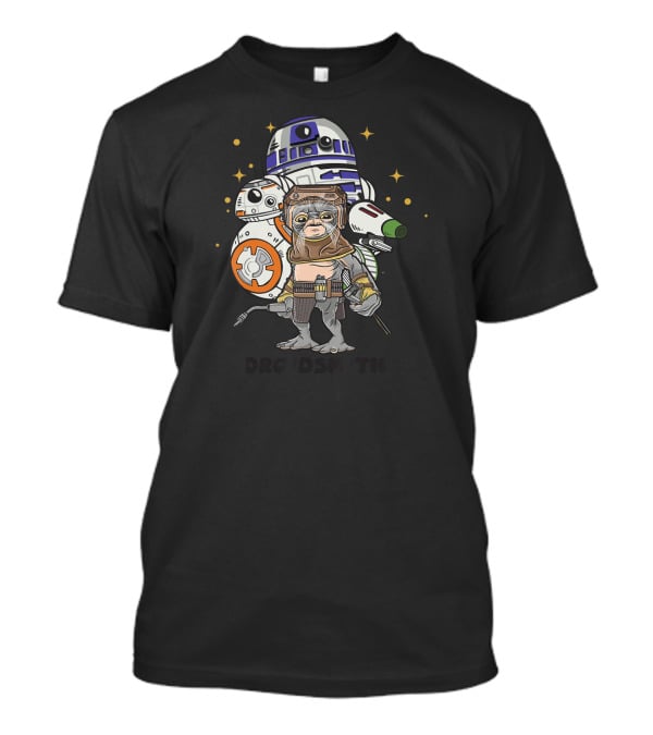 Star Wars The Rise Of Skywalker Babu Frik Droidsmith R2-D2 BB-8 C-3PO T-Shirt