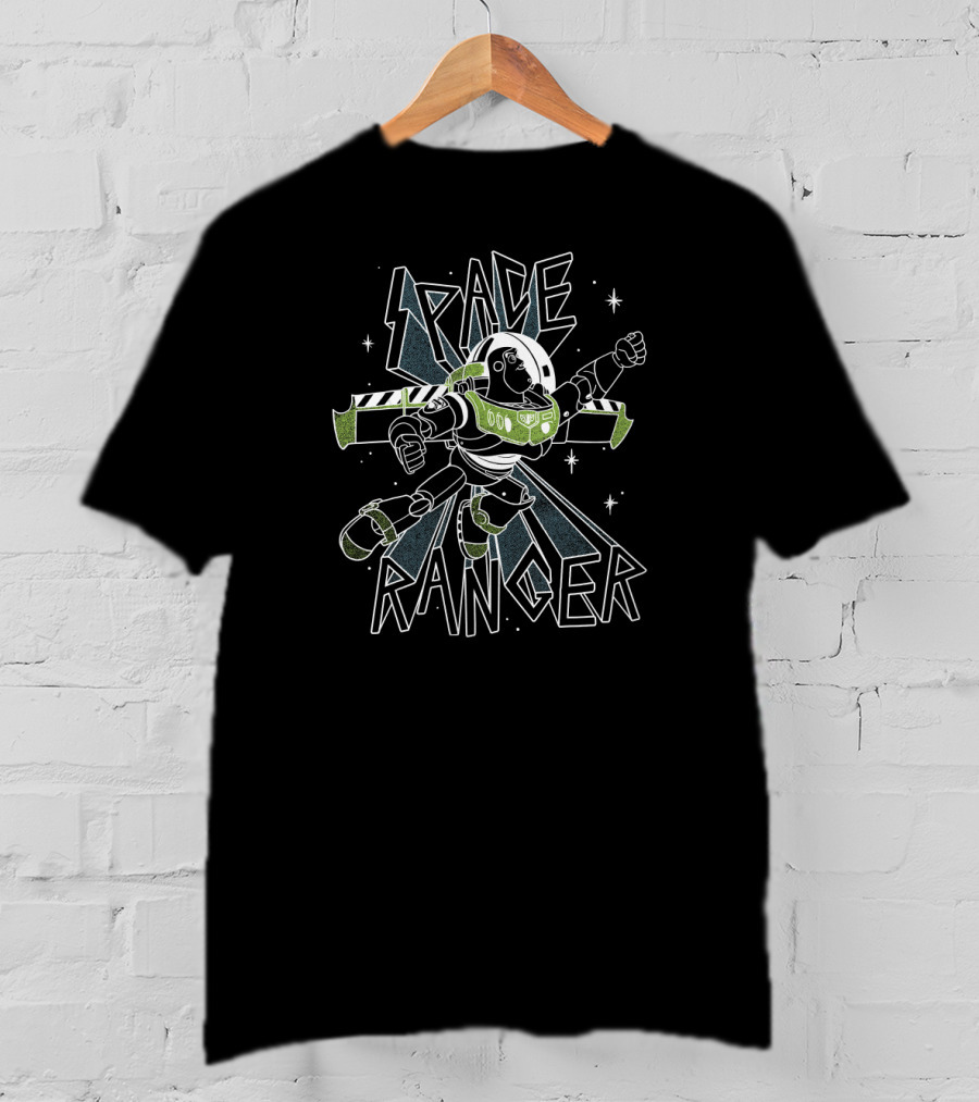 Disney Pixar Toy Story Buzz Lightyear Space Ranger Black And Green T-Shirt