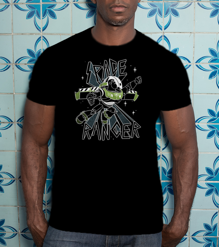 Disney Pixar Toy Story Buzz Lightyear Space Ranger Black And Green T-Shirt