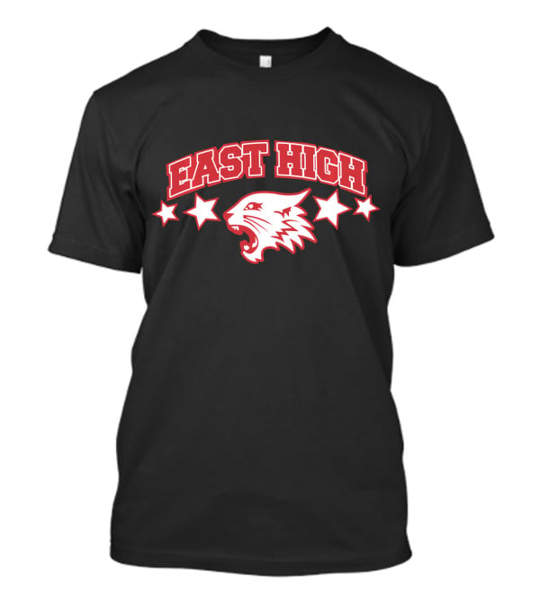 High School Musical East High Wildcats Logo And Stars T-Shirt