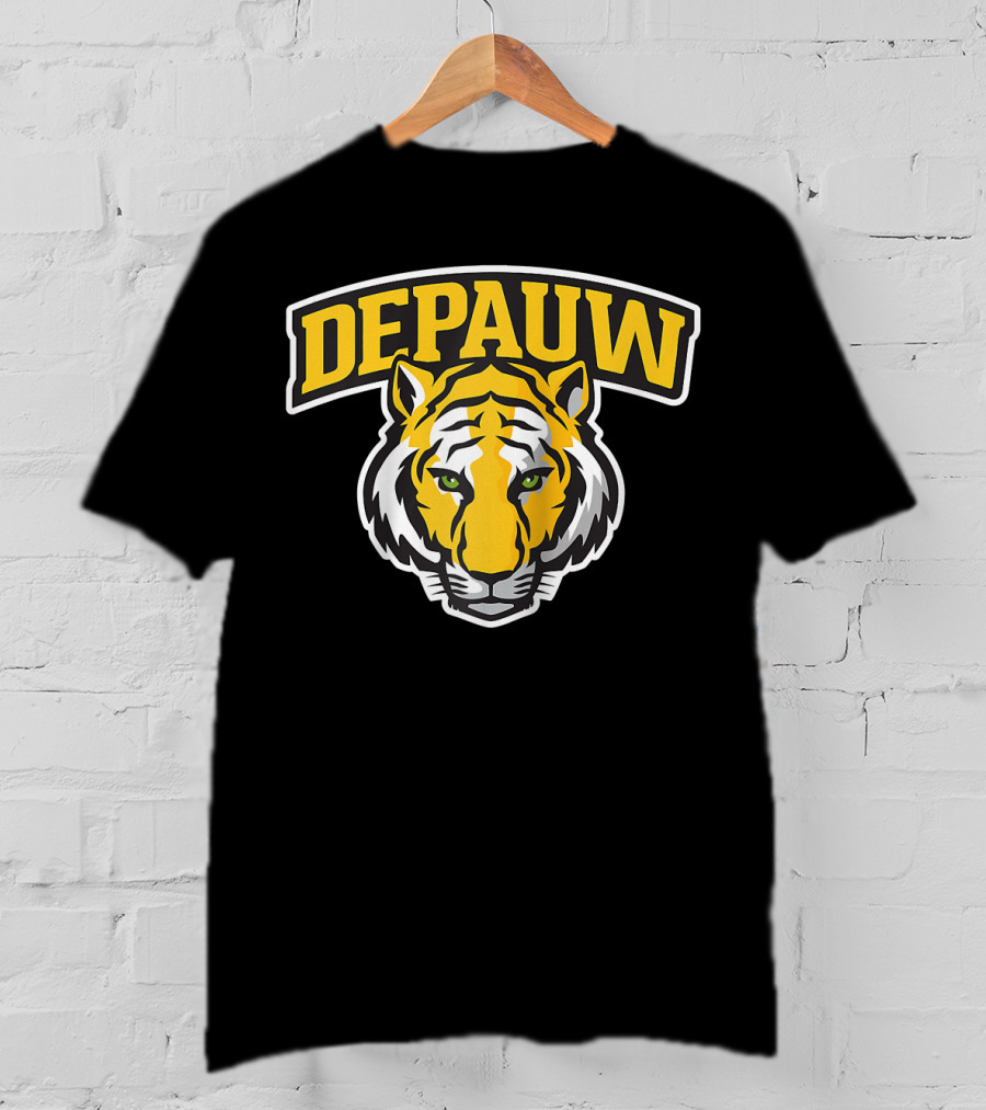 DePauw University Tigers NCAA PPDEPA15 Raglan Baseball T-Shirt