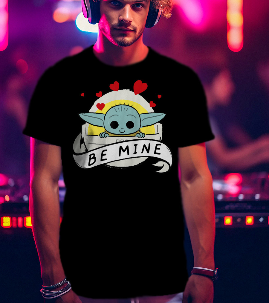Star Wars The Mandalorian The Child Be Mine Hearts T-Shirt