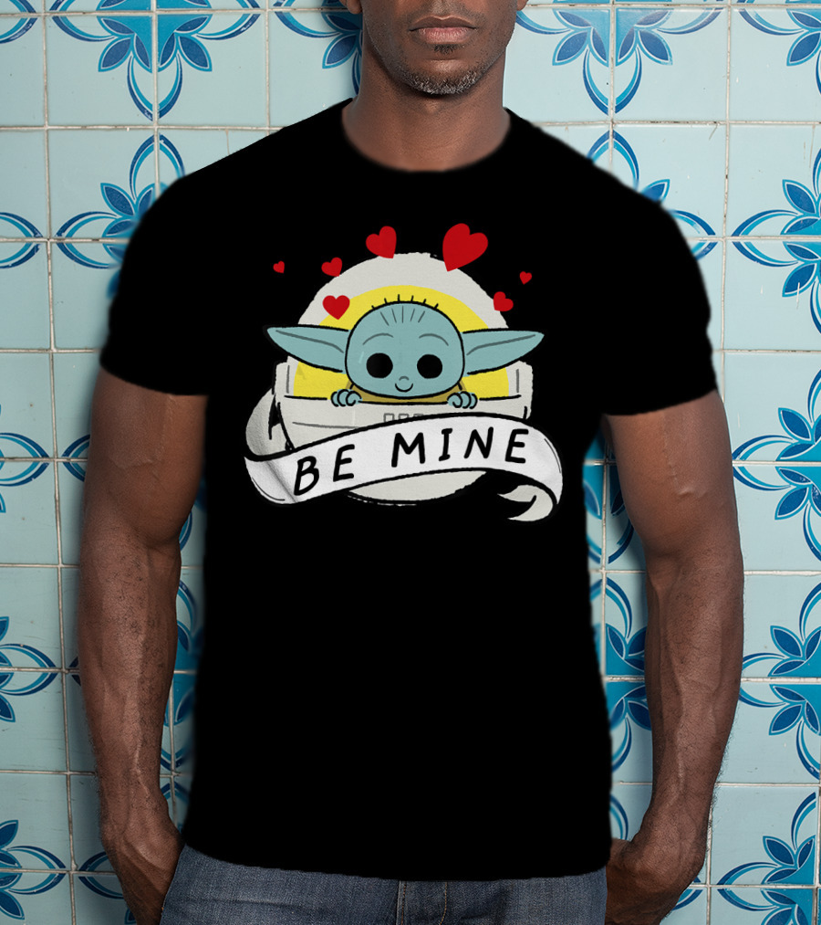 Star Wars The Mandalorian The Child Be Mine Hearts T-Shirt