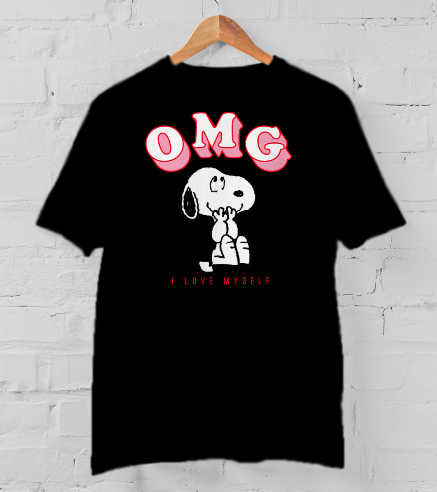 OMG Snoopy I Love Myself Peanuts Valentine T-Shirt
