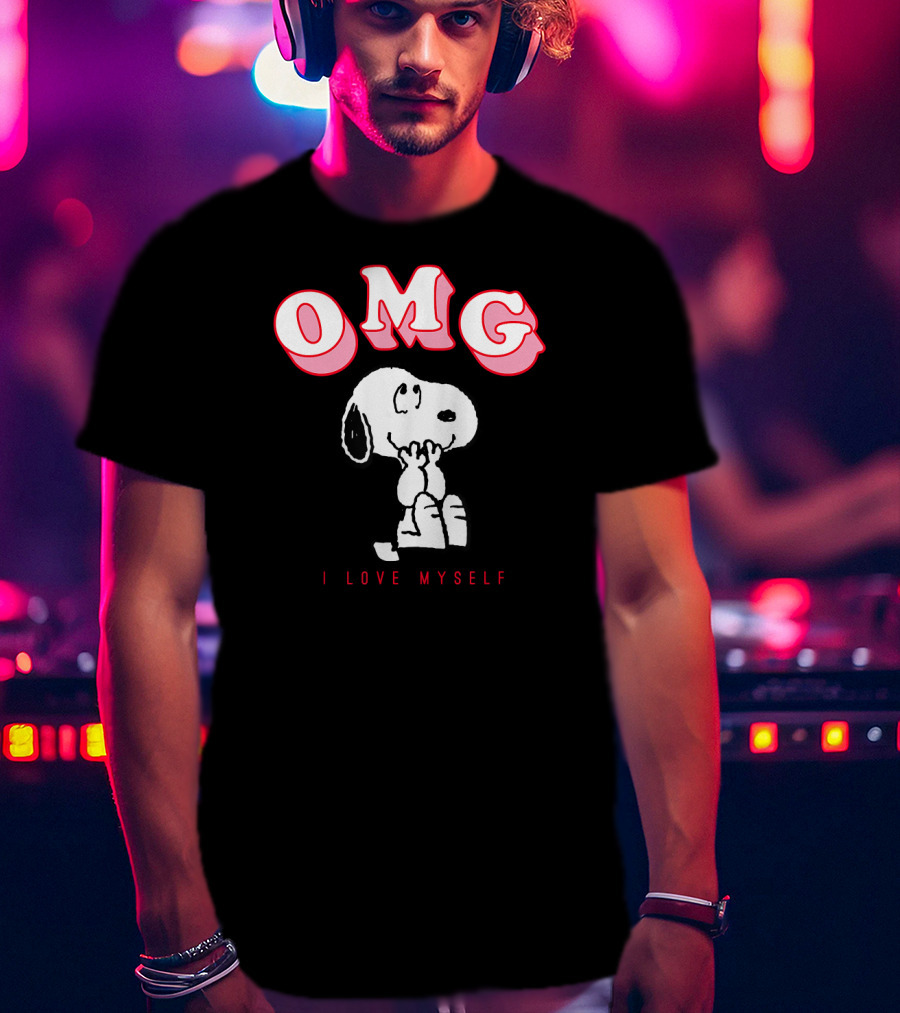 OMG Snoopy I Love Myself Peanuts Valentine T-Shirt