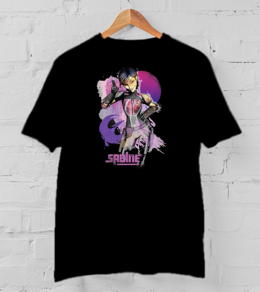 Star Wars Rebels Sabine Wren Vibrant Mandalorian Warrior T-Shirt