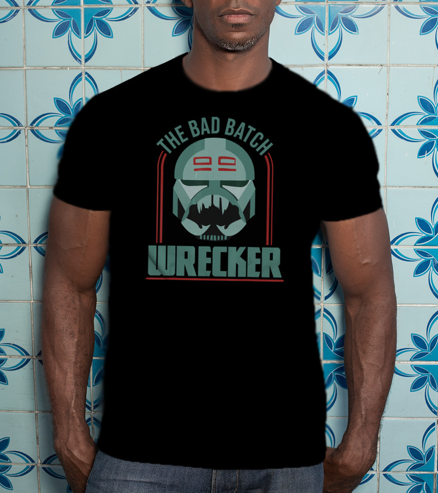 Star Wars The Clone Wars The Bad Batch Wrecker Helmet T-Shirt