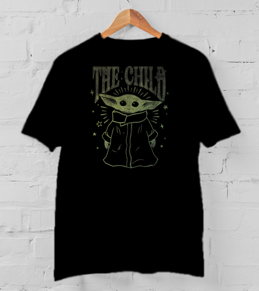 Star Wars The Mandalorian The Child Stars Outline T-Shirt