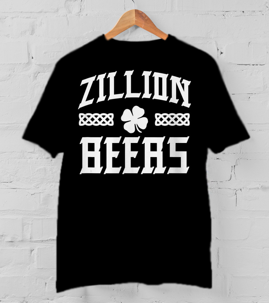 Zillion Beers St Patrick's Day Clover Celtic Knot T-Shirt