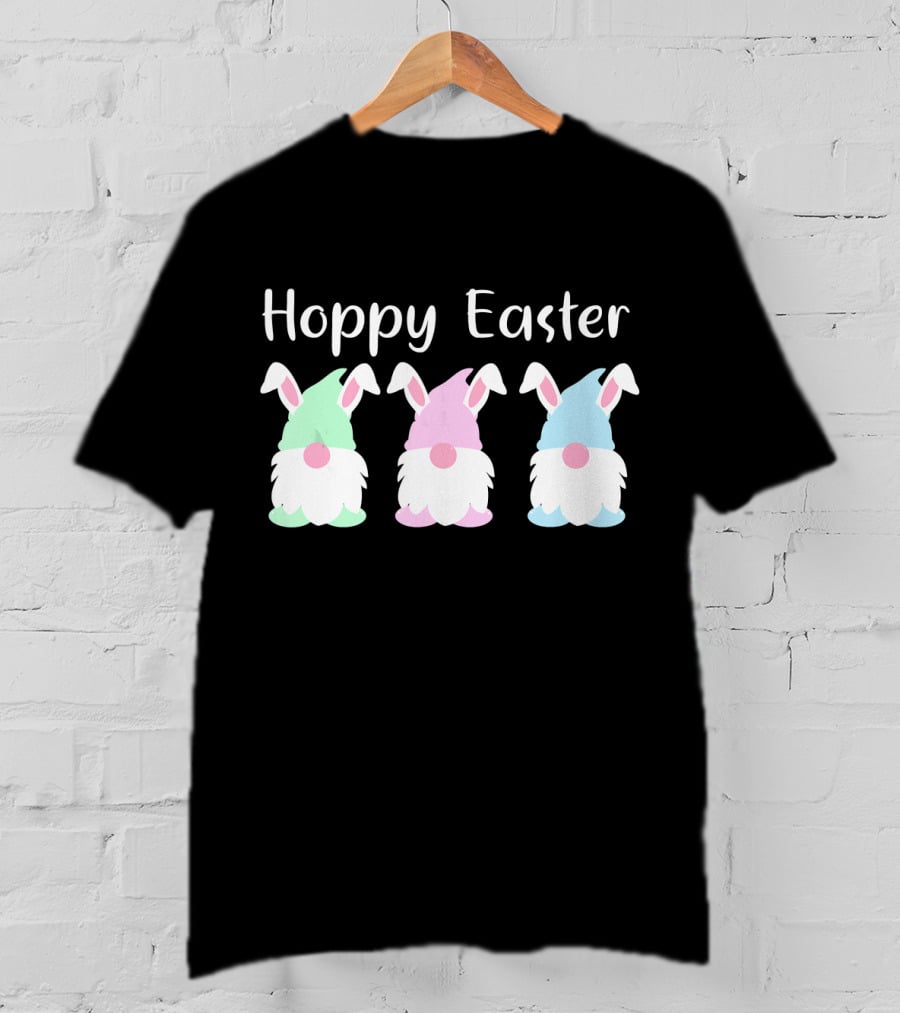 Hoppy Easter Bunny Gnome Trio T-Shirt