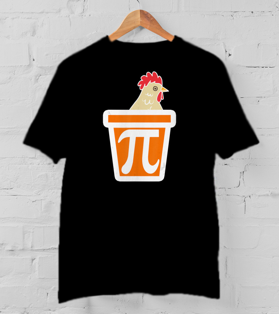 Chicken In Pi Symbol Bucket T-Shirt