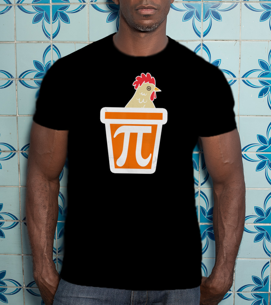 Chicken In Pi Symbol Bucket T-Shirt