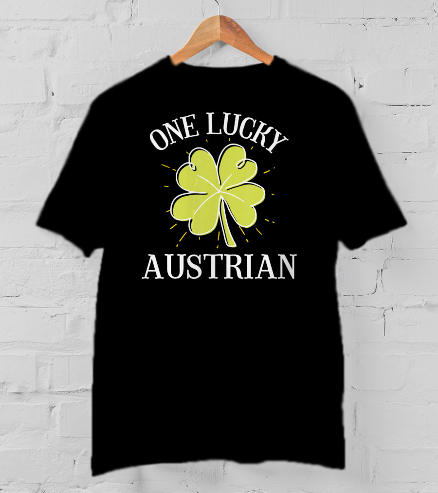 One Lucky Austrian St Patricks Day Coach T-Shirt