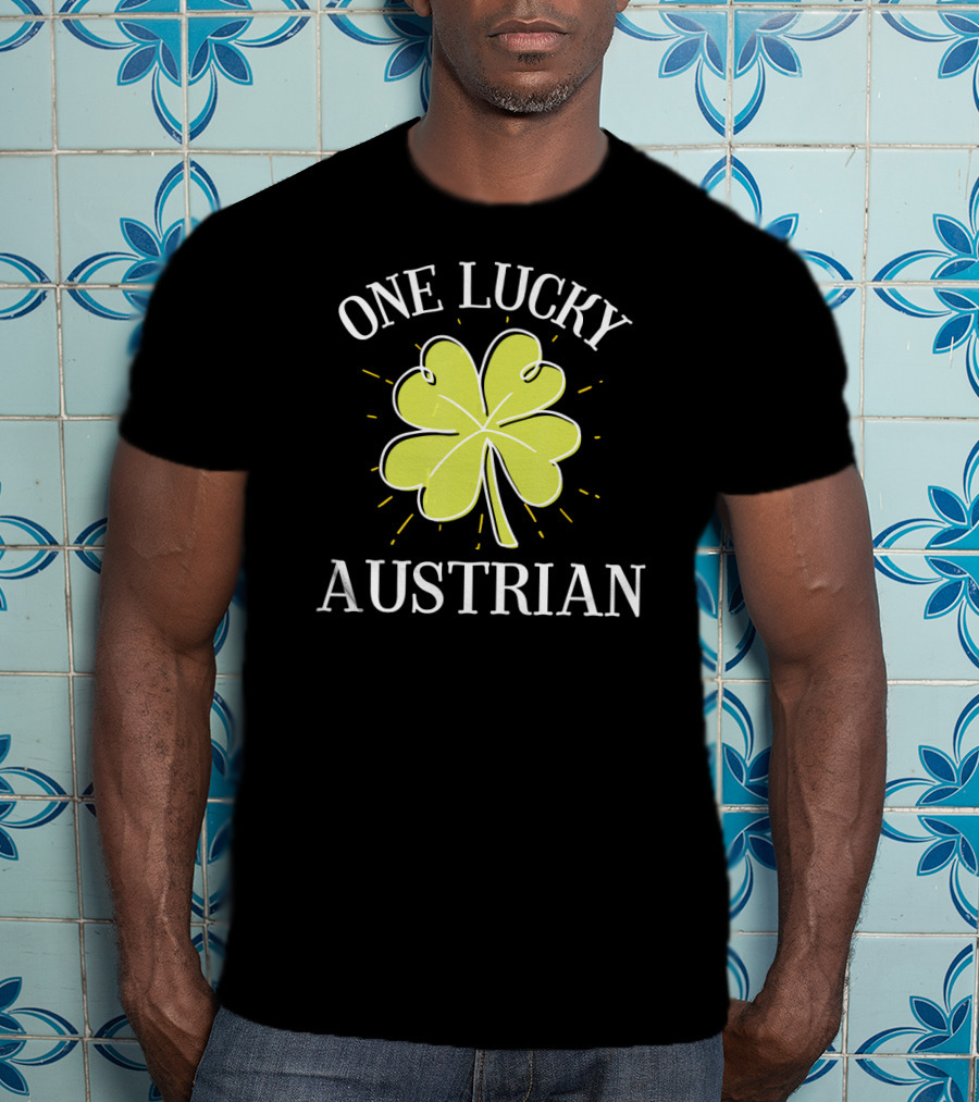One Lucky Austrian St Patricks Day Coach T-Shirt