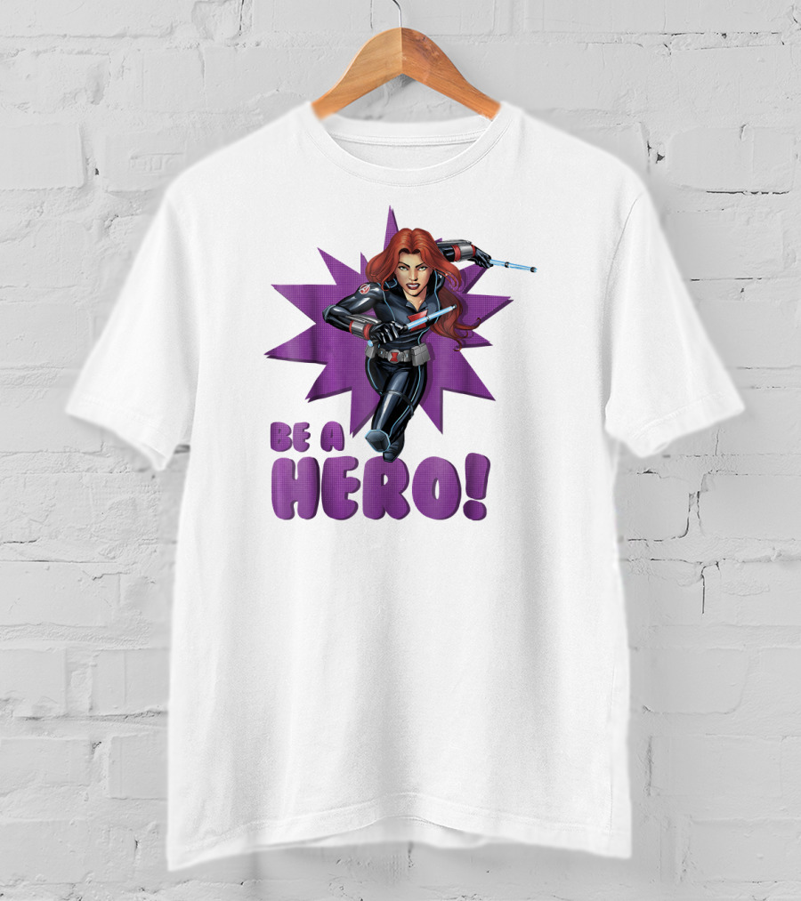Black Widow Be A Hero Avengers Assemble T-Shirt
