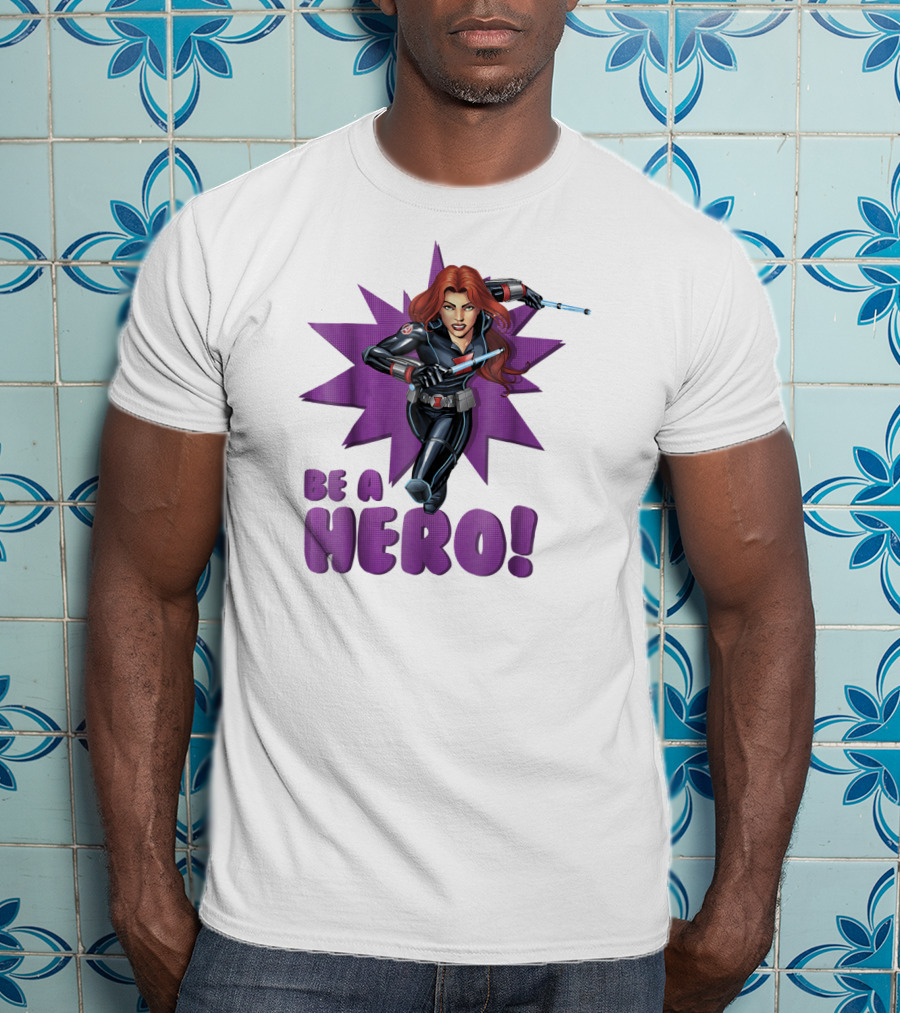 Black Widow Be A Hero Avengers Assemble T-Shirt