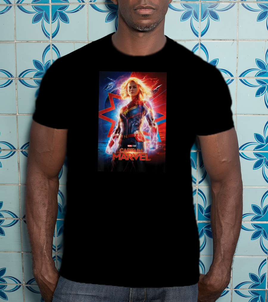 Captain Marvel Marvel Studios Suited Up Heroic Stance T-Shirt
