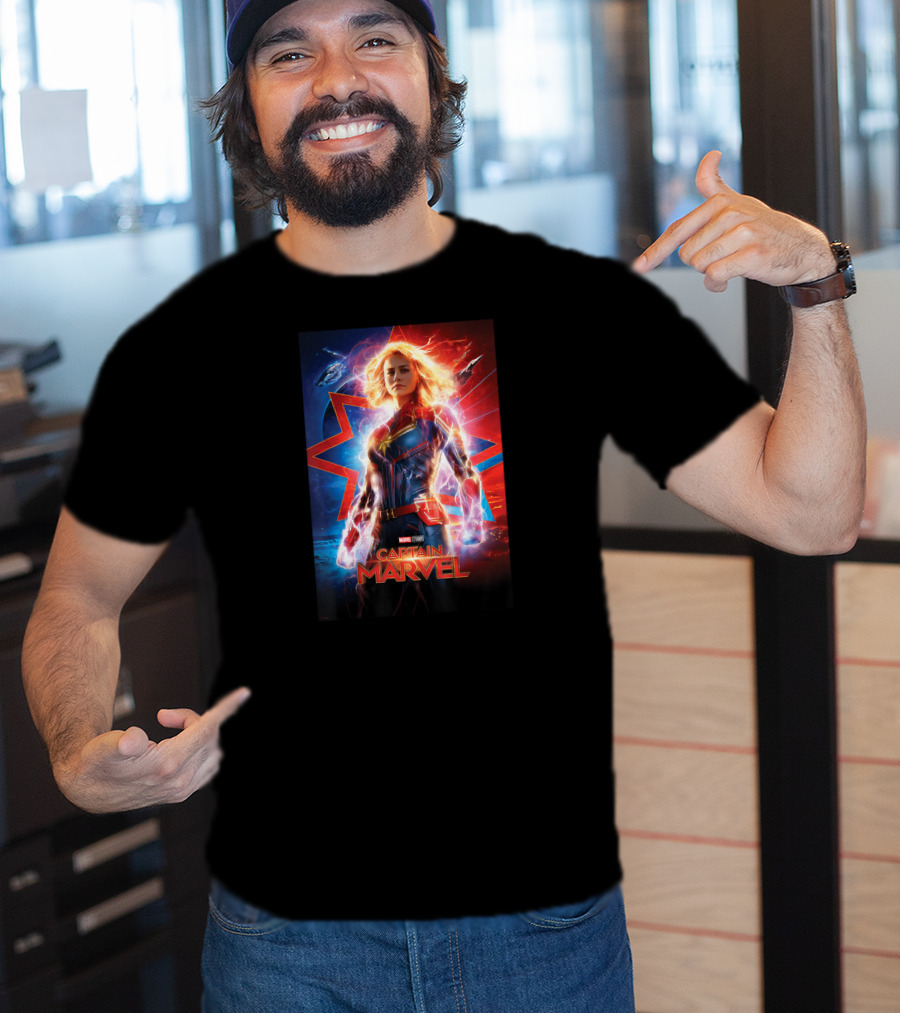 Captain Marvel Marvel Studios Suited Up Heroic Stance T-Shirt