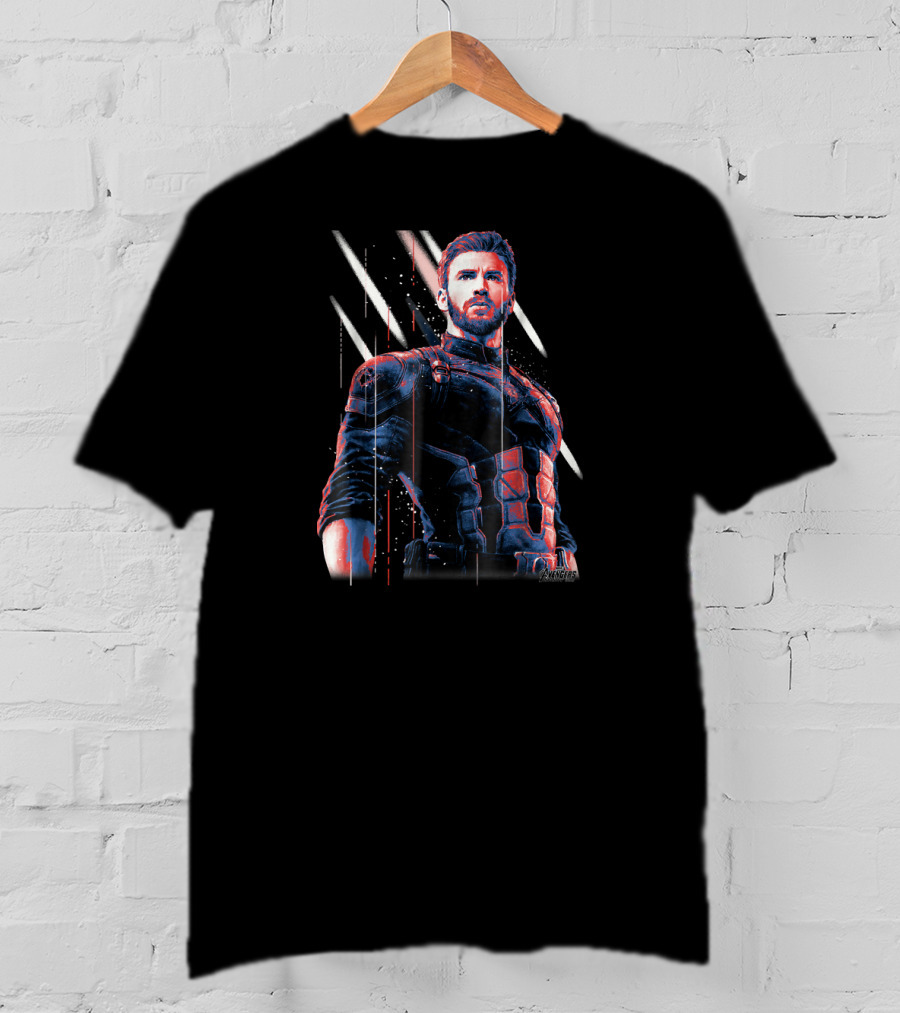 Avengers Infinity War Captain America Dynamic Stance T-Shirt