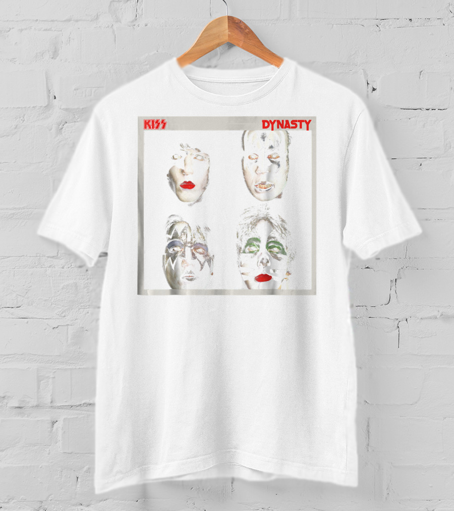 KISS 1979 Dynasty Album Cover Face Paint Band Members T-Shirt