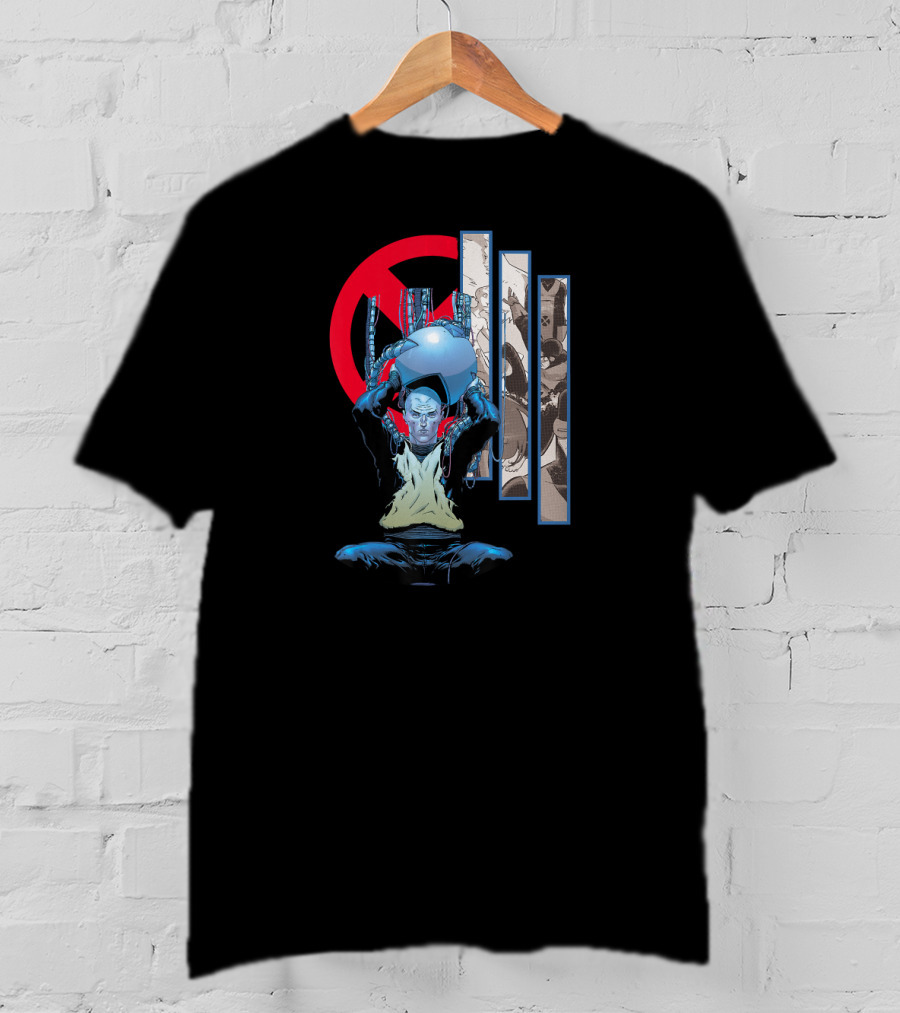 Marvel X Men Professor X Charles Xavier Iconic Cerebro X-Men T-Shirt