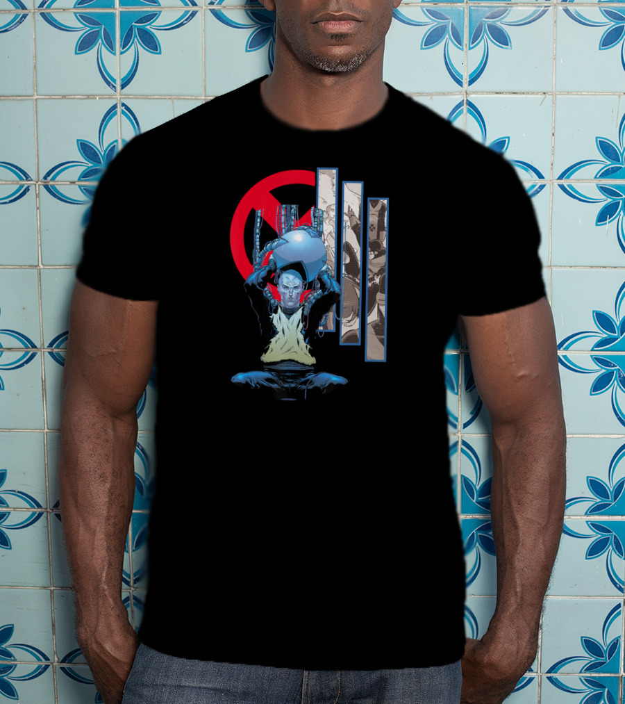 Marvel X Men Professor X Charles Xavier Iconic Cerebro X-Men T-Shirt