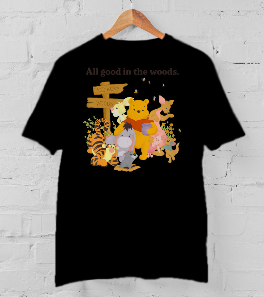 Winnie The Pooh Group Shot All Good In The 100 Acre Woods T-Shirt