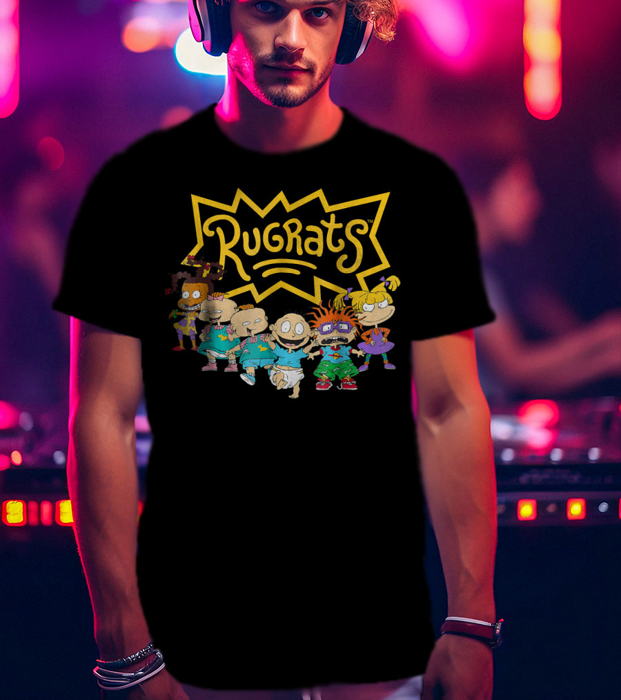 Rugrats Nickelodeon Character Lineup Group Image T-Shirt