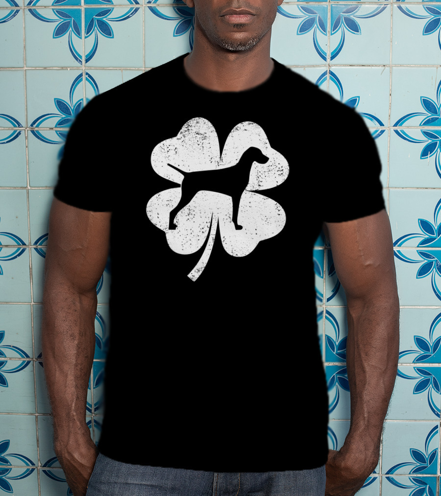 Leprechaun Shamrock Vizsla St Patrick's Day Dog Clover T-Shirt