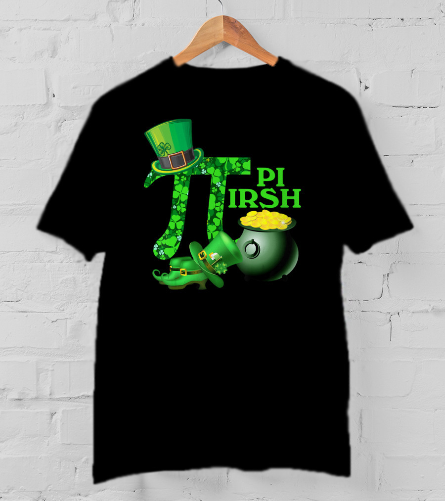 Shamrock Pi Irish Math Teacher St Patrick's Day T-Shirt
