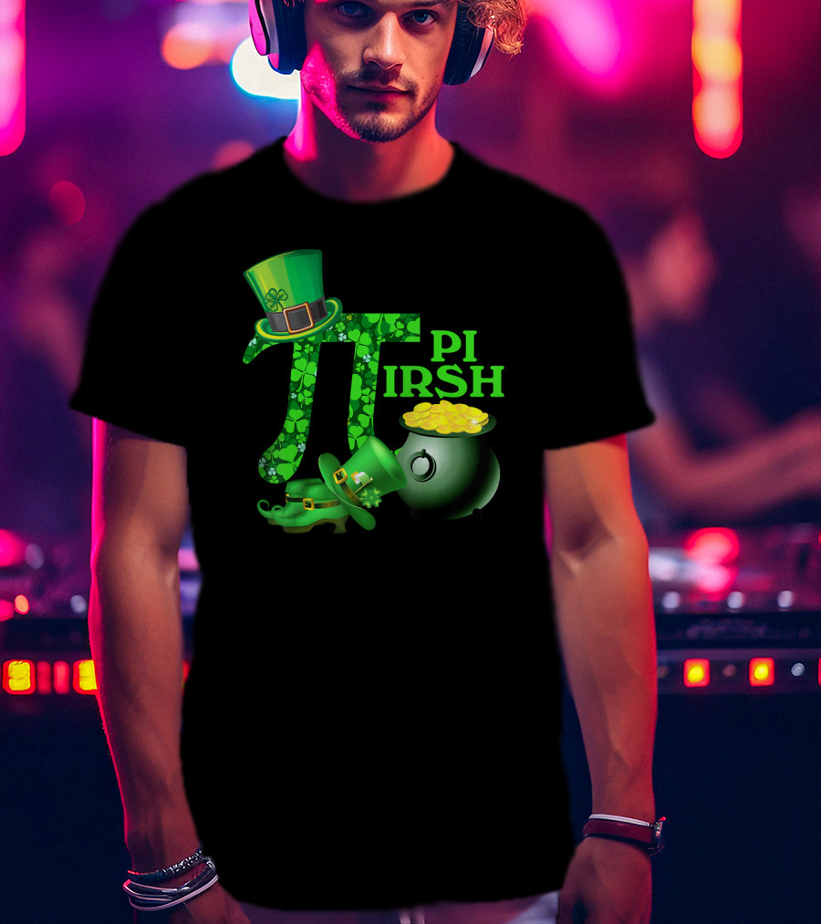 Shamrock Pi Irish Math Teacher St Patrick's Day T-Shirt