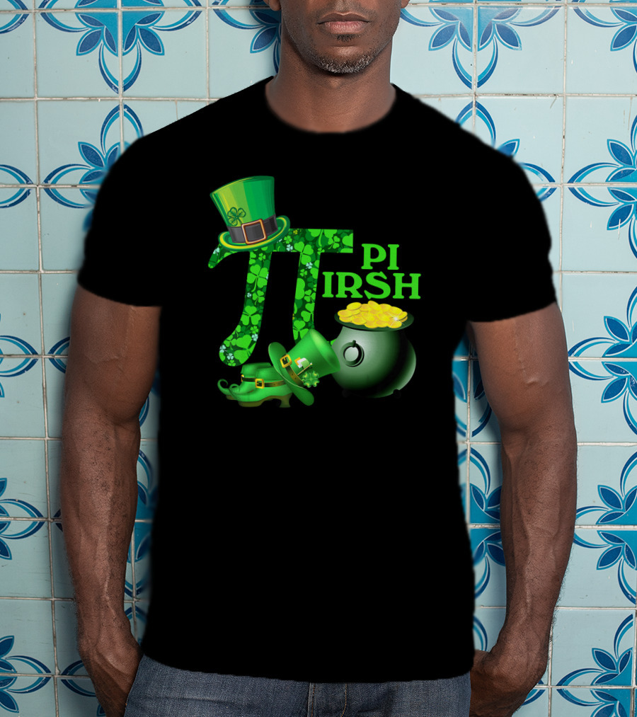 Shamrock Pi Irish Math Teacher St Patrick's Day T-Shirt