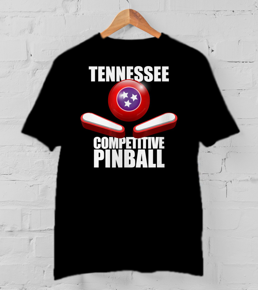 Tennessee Competitive Pinball Stars And Flippers T-Shirt